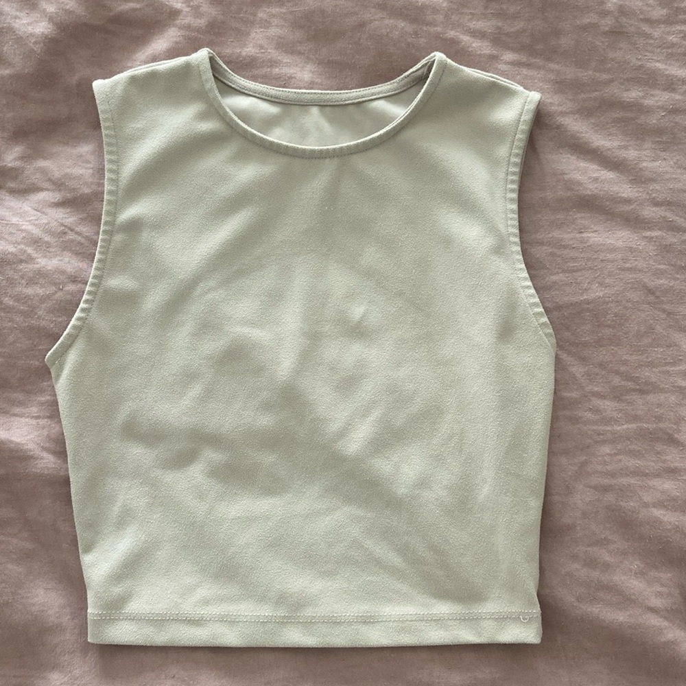 Joah Brown Sueded Yuma tank top